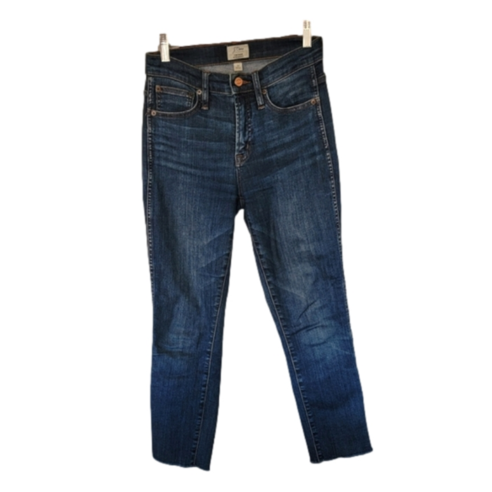 J. Crew Women's Straight Leg Jeans - Dark Blue